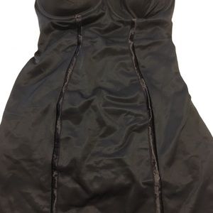 Black under garment with built in bra and panties